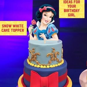 Snow White Cupcake Toppers +1 Cake Topper For Birthday Princess👑 11 Items total